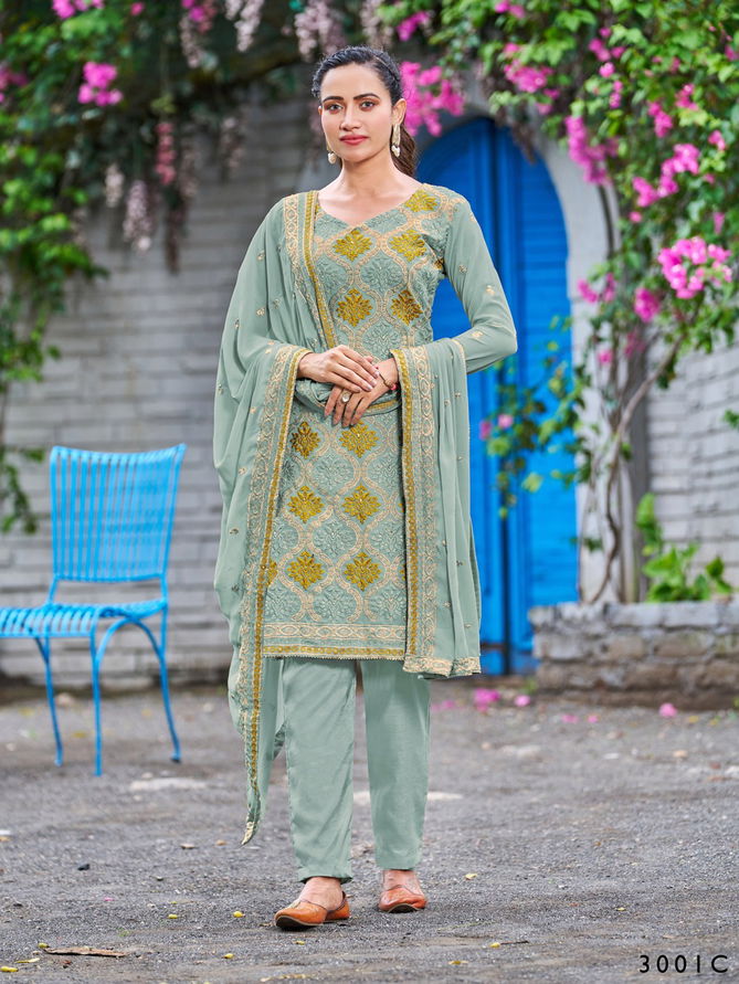 Yuti By Alfaaz Embroidery Georgette Suits Catalog